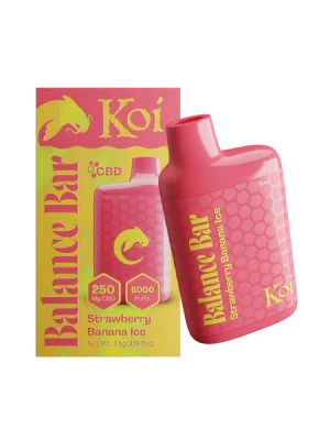 Koi Balance Bar CBD Vape - Strawberry Banana Ice