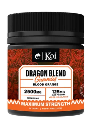 D9 Gummies - 2500mg Dragon Blend Gummies - Blood Orange - KOI