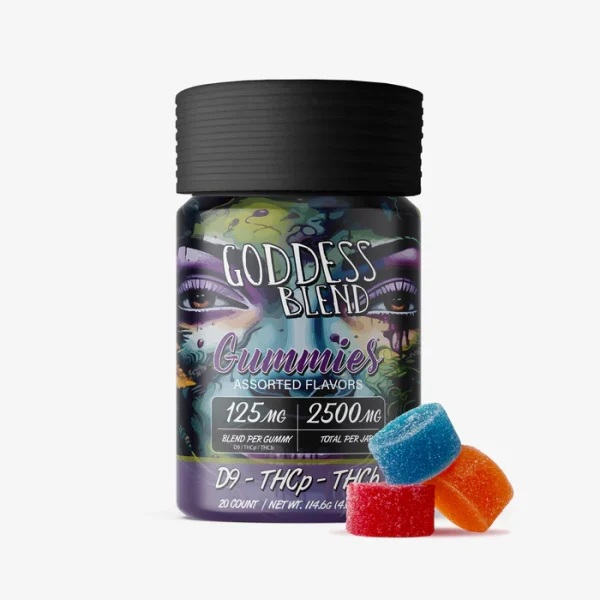 Delta 9 THC Gummies - 125mg - Assorted 20ct - Goddess Blend