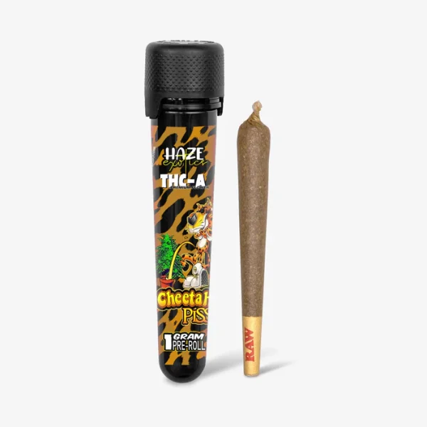 THC-A Flower / Cheetah Piss / 1g Preroll / Haze Exotics