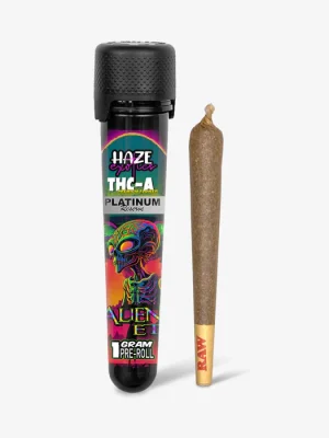 THC-A Flower / Alien ET / 1g Preroll / Haze Exotics Platinum Reserve