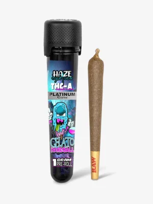 THC-A Flower / Gelato Hardball / 1g Preroll / Haze Exotics Platinum Reserve