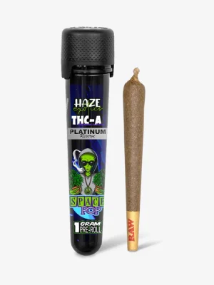 THC-A Flower / Space Pop / 1g Preroll / Haze Exotics Platinum Reserve