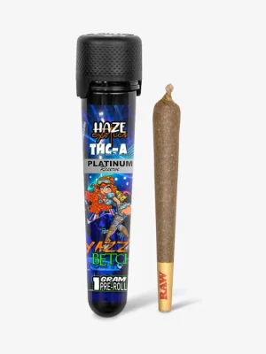 THC-A Flower / Yazz Betch / 1g Preroll / Haze Exotics Platinum Reserve