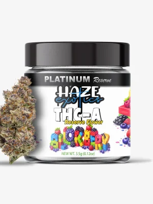 THC-A Flower / Blockberry / 3.5g Jar / Haze Exotics Platinum Reserve