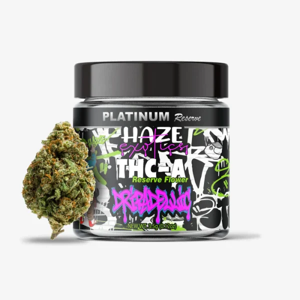 THC-A Flower / Dripadellic / 3.5g Jar / Haze Exotics Platinum Reserve