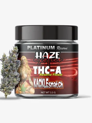 THC-A Flower / Kacklesnatch / 3.5g Jar / Haze Exotics Platinum Reserve