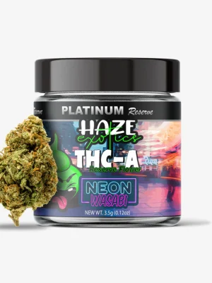 THC-A Flower / Neon Wasabi / 3.5g Jar / Haze Exotics Platinum Reserve