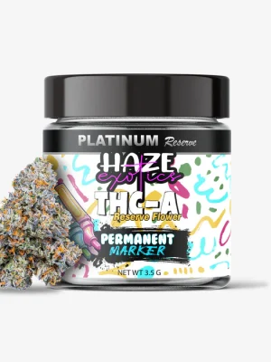 THC-A Flower / Permanent Marker / 3.5g Jar / Haze Exotics Platinum Reserve