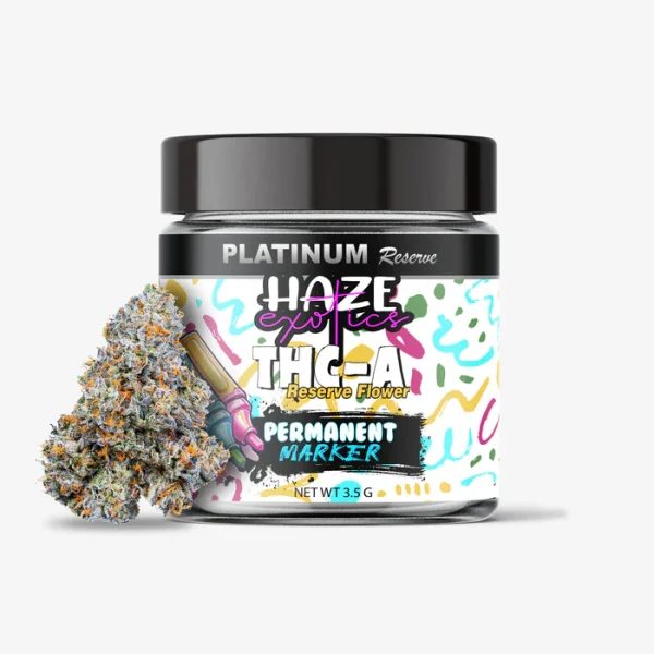 THC-A Flower / Permanent Marker / 3.5g Jar / Haze Exotics Platinum Reserve
