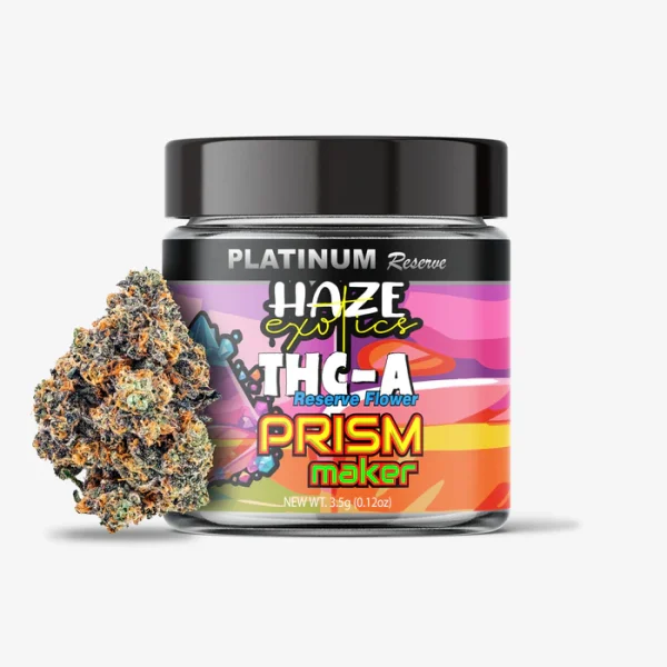 THC-A Flower / Prism Maker / 3.5g Jar / Haze Exotics Platinum Reserve