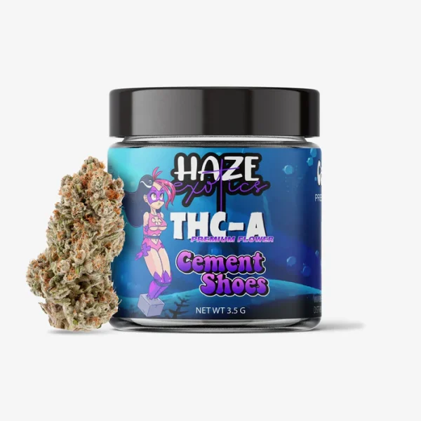 THC-A Flower / Cement Shoes / 3.5g Jar / Haze Exotics