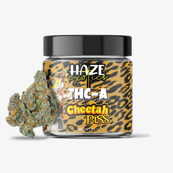 THC-A Flower / Cheetah Piss / 3.5g Jar / Haze Exotics