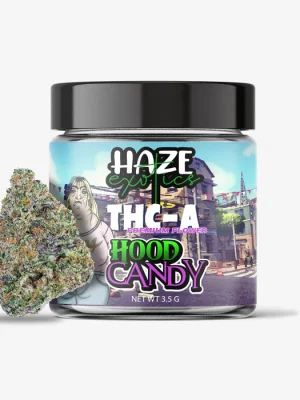 THC-A Flower / Hood Candy / 3.5g Jar / Haze Exotics