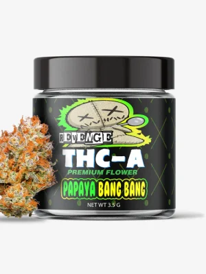 THC-A Flower / Papaya Bang Bang / 3.5g Jar / Revenge