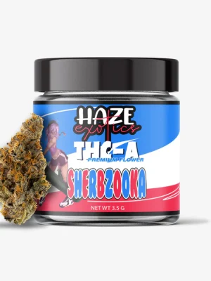 THC-A Flower / Sherbzooka / 3.5g Jar / Haze Exotics