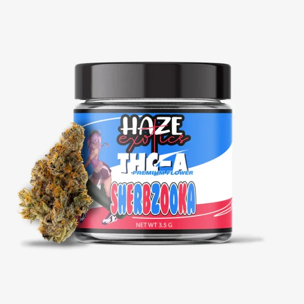 THC-A Flower / Sherbzooka / 3.5g Jar / Haze Exotics