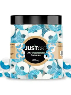 Gummies Rings - 250/500/750/1000mg Blue Raspberry - Just CBD
