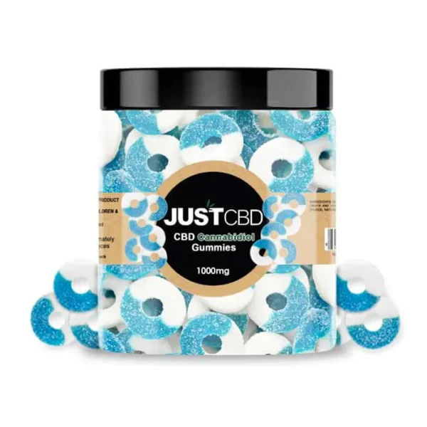 Gummies Rings - 250/500/750/1000mg Blue Raspberry - Just CBD