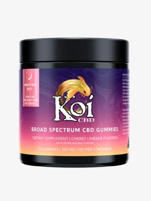 CBD Nighttime Gummies - 20ct/60ct - 10mg Cherry Limeade - Koi