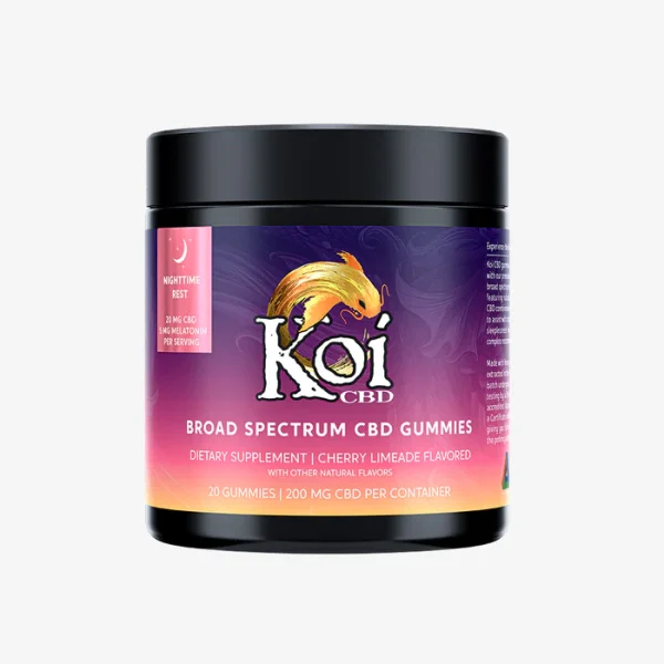 CBD Nighttime Gummies - 20ct/60ct - 10mg Cherry Limeade - Koi
