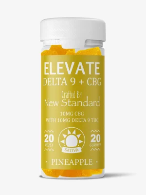D9/CBG - ELEVATE - 20mg Gummy - Pineapple 20ct - New Standard