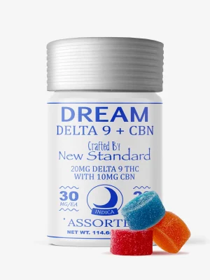 D9/CBN - DREAM - 30mg Gummy - Assorted 20ct - New Standard Hemp