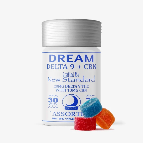 new-standard-D9-CBN-dream-20ct-30mg-assorted_d8c43d4c-ad40-4e13-a1b7-ed4099b88d92 D9/CBN - DREAM - 30mg Gummy - Assorted 20ct - New Standard Hemp