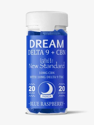 D9/CBN - DREAM - 20mg Gummy - Blue Raspberry 20ct - New Standard