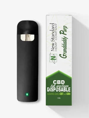 CBD Disposable - Grandaddy Purp - New Standard Hemp