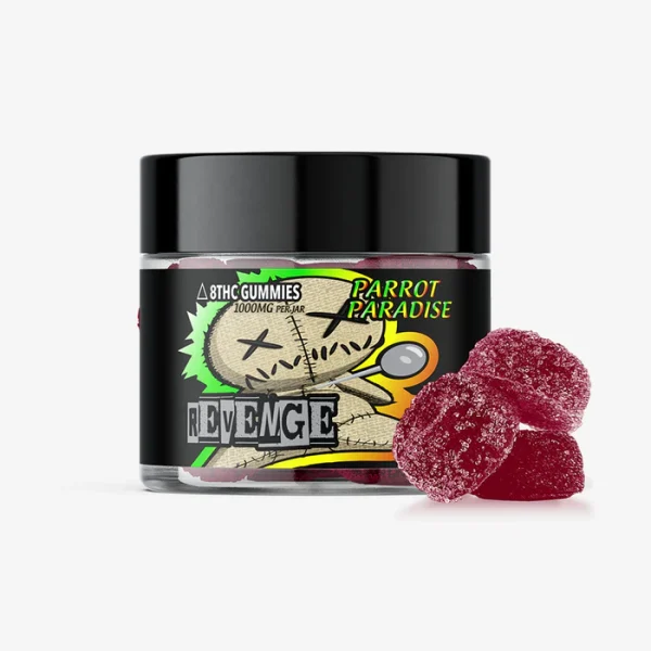 Delta 8 THC 100mg Gummies - Parrot Paradise 10ct - REVENGE