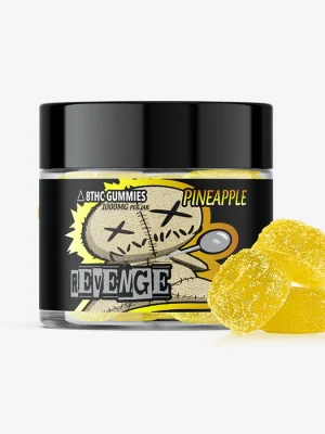 Delta 8 THC 100mg Gummies - Pineapple 10ct - REVENGE
