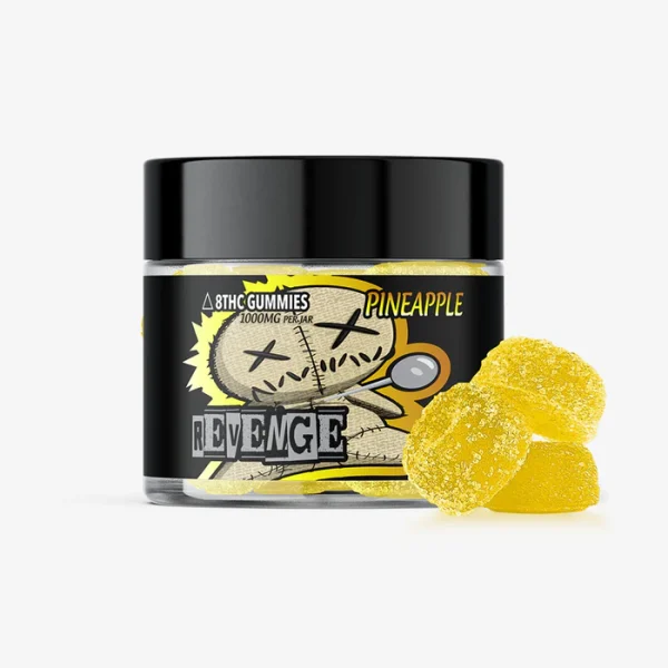 Delta 8 THC 100mg Gummies - Pineapple 10ct - REVENGE