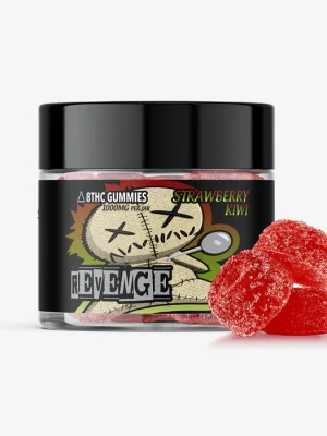 Delta 8 THC 100mg Gummies - Strawberry Kiwi 10ct - REVENGE