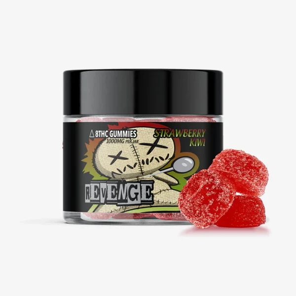 Delta 8 THC 100mg Gummies - Strawberry Kiwi 10ct - REVENGE