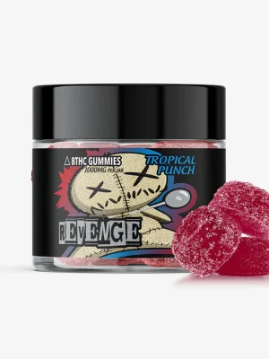 Delta 8 THC 100mg Gummies - Tropical Punch 10ct - REVENGE