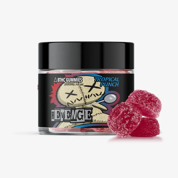 Delta 8 THC 100mg Gummies - Tropical Punch 10ct - REVENGE