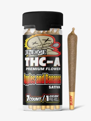 THC-A Flower / 7 CT / 1g Preroll / Apples Bananas / Revenge