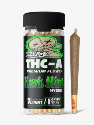 THC-A Flower / 7 CT / 1g Preroll / Kush Mint / Revenge