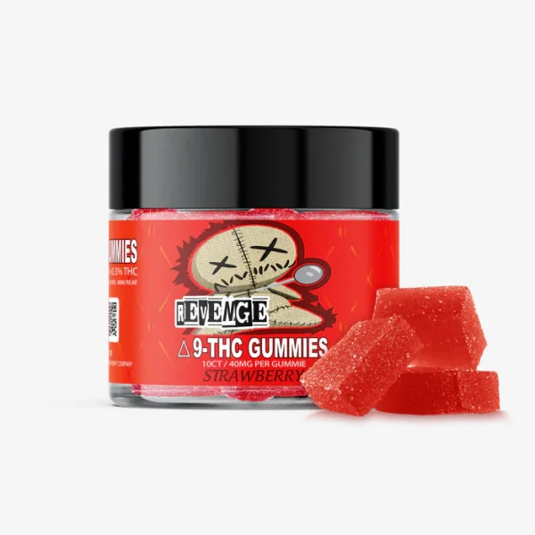 Delta 9 THC Gummies - 40mg - Strawberry 10ct - REVENGE