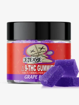 Delta 9 THC Gummies - 40mg - Grape Berry 10ct - REVENGE