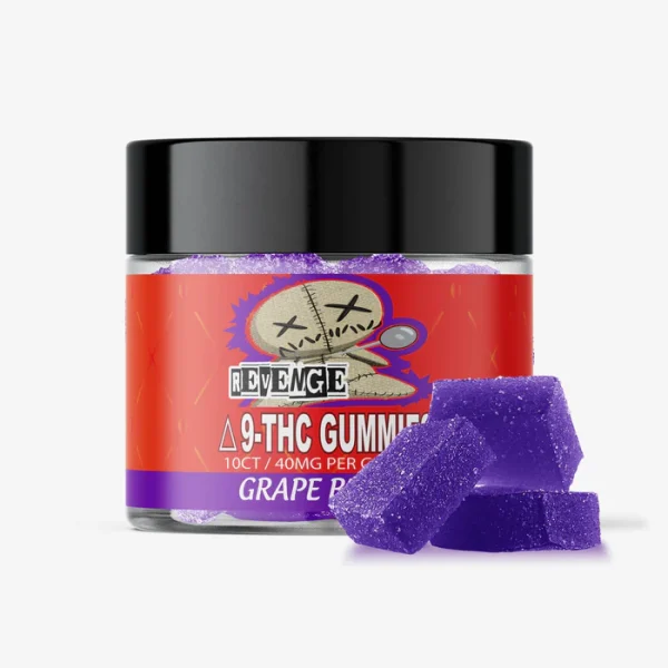 Delta 9 THC Gummies - 40mg - Grape Berry 10ct - REVENGE