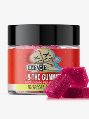 Delta 9 THC Gummies - 40mg - Tropical Punch 10ct - REVENGE
