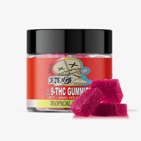 Delta 9 THC Gummies - 40mg - Tropical Punch 10ct - REVENGE