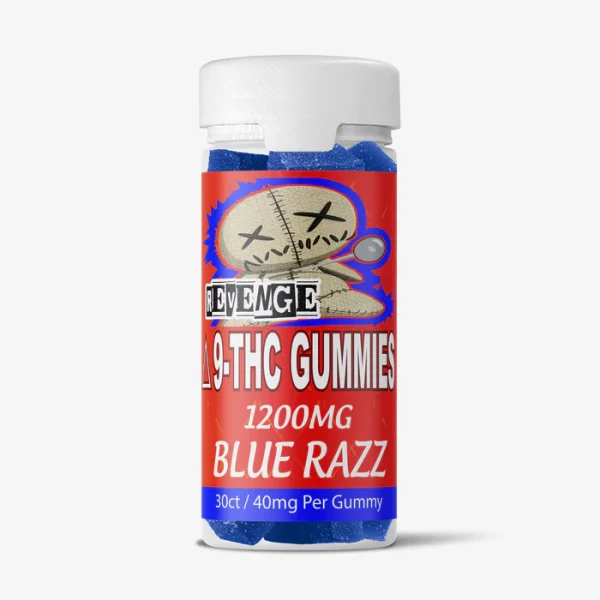 revenge-delta-9-gummy-30-count-blue-razz_4cb876ee-87ae-4099-9870-7871a6417e56 Delta 9 THC Gummies - 40mg - Blue Razz 30ct - REVENGE