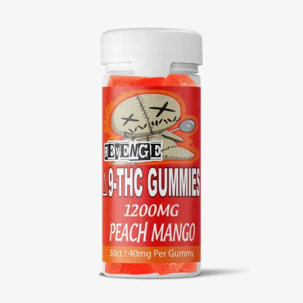 Delta 9 THC Gummies - 40mg - Peach Mango 30ct - REVENGE