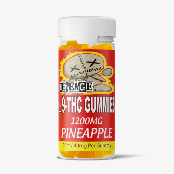 Delta 9 THC Gummies - 40mg - Pineapple 30ct - REVENGE