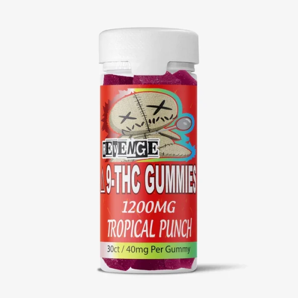 Delta 9 THC Gummies - 40mg - Tropical Punch 30ct - REVENGE