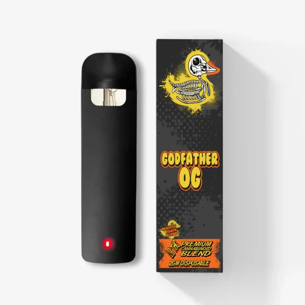 Delta 8 THC Blended Disposable - 2g - Godfather OG - Rubber Duckie