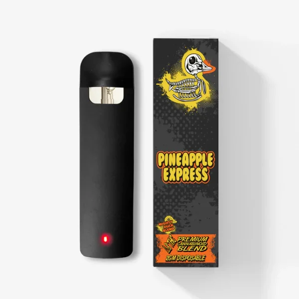 Delta 8 THC Blended Disposable - 2g - Pineapple Express - Rubber Duckie
